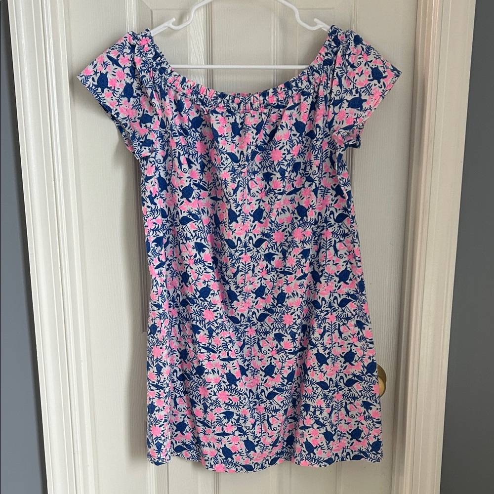 ⚜️ Vineyard Vines Pink and Blue Floral Dress